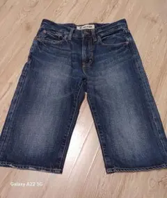 BACKNUMBERメンズデニムハーフパンツ