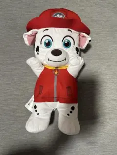 パウパトロールプラチナムザッカ ふわぬいクッション　マーシャル