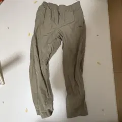 ベージュ ナイロン製パンツ Sサイズ