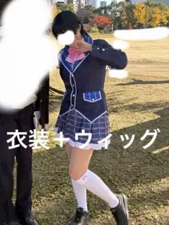 Oct　月ノ美兎　コスプレ衣装（＋ウィッグ） Qoo10] コスプレウィッグ 月ノ美兎 コスプレ バ