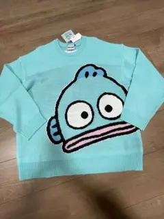 サンリオ　ハンギョドン　ビッグフェイス　新品　ニット　セーター