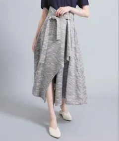 ELIN 《STUDIOUS別注》ラップスカート グレー 36のサムネイル