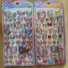 うるちゅるポップシール　フワフワらびちゃん　まじかるみゅーちゃん