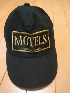 浅井健一 MOTELS 刺繍ロゴ ブラックキャップ セクシーストーンズ