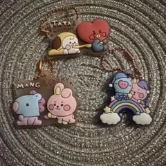 BT21 ラバーキーホルダー 3個セット
