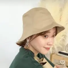 【新品】tera ベージュ チューリップハット リボン付き