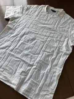 極美品【エンポリオアルマーニ】ロゴ入りホワイト Tシャツ Lのサムネイル