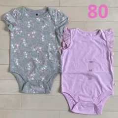 【新品】80cm babyGap ロンパース♡2枚セット ボディスーツ