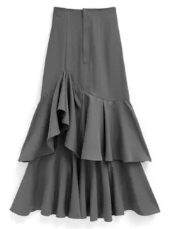 GRL アシンメトリーティアードマーメイドスカート［Ws03］