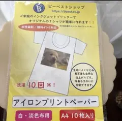 アイロンプリントペーパー A4 8枚入り