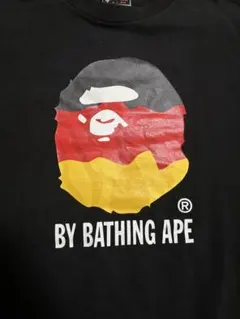 希少】A BATHING APE 猿顔 エルボーパッチ ラガーシャツ XL - メルカリ
