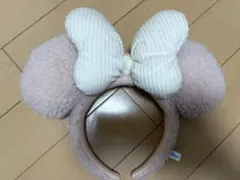 カチューシャ ミニー ピンク もこもこ ボア