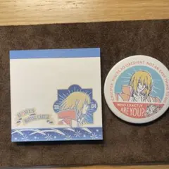 ジブリ ハウルの動く城 メモ帳　缶バッジ　二点セット