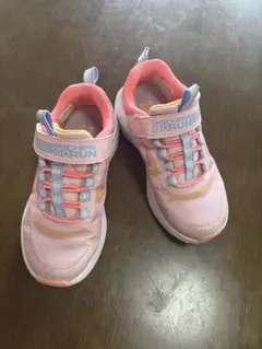 SKECHERS GO RUN キッズスニーカー ピンク