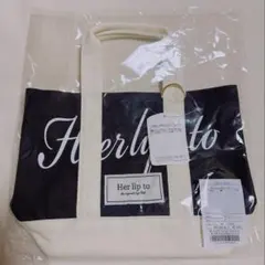 HLT Canvas Mini Tote トートバッグ Herlipto 黒 - メルカリ