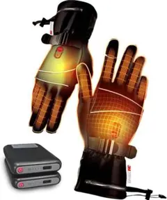 電熱グローブ 3秒速暖 3段階調節 6000mAhバッテリー2個付 PSE認証