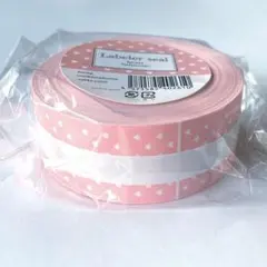 라벨러 스티커 하트 살모네 1000매* 실드 스티커 라벨 스티커