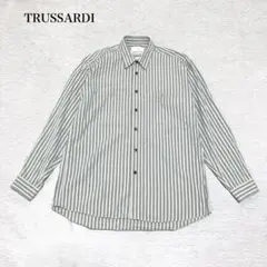 ストライプシャツ 青