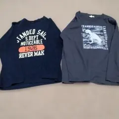 ロンTセット120cm130cm ネイビー グレー