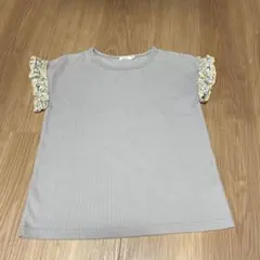 ペアマノン フリル付きワッフルTシャツ 150センチ(小さめ)