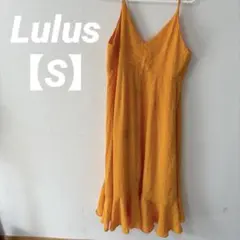 一点物✨️【S】Lulus オレンジ色 キャミワンピース かわいい 夏服