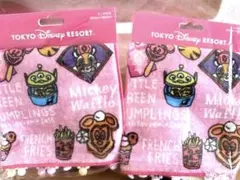 東京ディズニーリゾート パークフード柄　ハンドタオル　2枚セット
