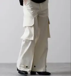 【CLEL】M-47 タイプ ミリタリー フレア カーゴ パンツ