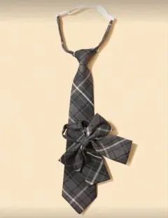 チェック柄リボン・ネクタイセット