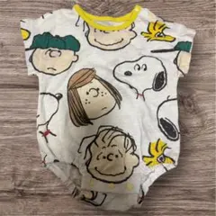 PEANUTS スヌーピー ロンパース 80サイズ 半袖 ベビー服