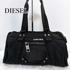 DIESEL ディーゼル ショルダーバッグ アーカイブ Y2K メタルロゴ 黒