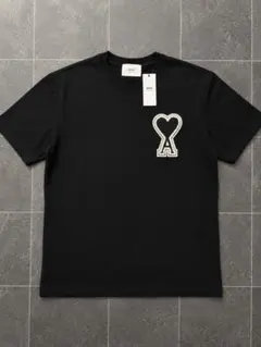 AMI Paris Mサイズ ハートロゴ Tシャツ ブラックのサムネイル