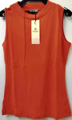 新品未使用　ポールスチュアート　ノースリーブ　レンガ色　Mサイズ