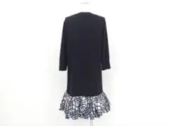 COS コス ニットワンピース　黒　ワンピース フリル モダン