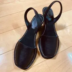 MM6 Maison Margiela レザー ウェッジソール サンダル 38のサムネイル