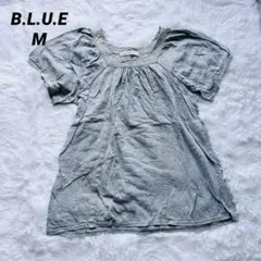 B.L.U.E ビーエルユーイ 半袖 M グレー チュニックのサムネイル