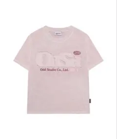 ODD STUDIO無地半袖 ラウンドネック Tシャツ・カットソー ライトピンクのサムネイル