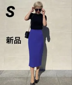 【新品タグ付き】JENNEジェンヌ 大人上品ロングストレートスカートS
