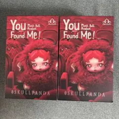 SKULLPANDA You Found Me! ぬいぐるみペンダント2個セット