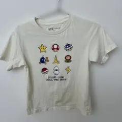 ユニクロ UTニンテンドー アイテム 半袖 Tシャツ オフホワイト 120