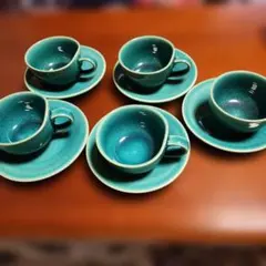 無尽窯　器道楽　ティーカップ&ソーサセット 5点