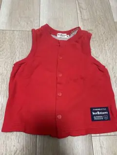 ミキハウス　ホットビスケッツ ベスト　赤　90cm