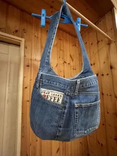 デニムリメイク　ワンショルダーバッグ　肩掛け用