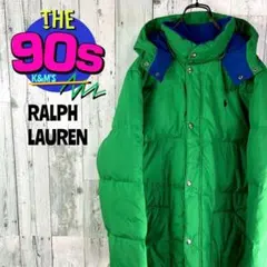 希少カラー　RALPH LAUREN ポニー刺繍　フード付きダウンジャケット