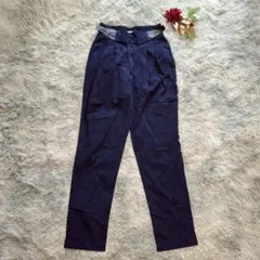 トーガプルラ（F）チノパン 無地 タック入 カジュアル ゆったり 着回し力抜群