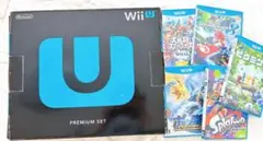 wii U 32GB 本体 黒　プレミアムセット　ソフト付き