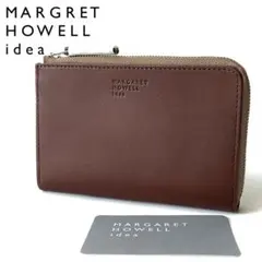 新品★マーガレットハウエル★チャリオットLファスナー折り財布★ブラウン茶のサムネイル
