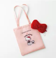 GLOW5・6月号付録　ハローキティ リボンポーチ&エコバッグ