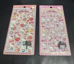 【正規品】サンリオ ボンボンドロップシール ハローキティ 赤 ピンク セット