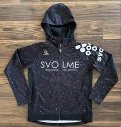 SVOLME ドット柄 フード付きジャージ