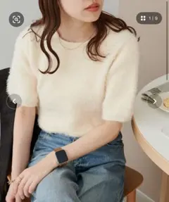 DISCOAT フェザーヤーン半袖プルオーバー